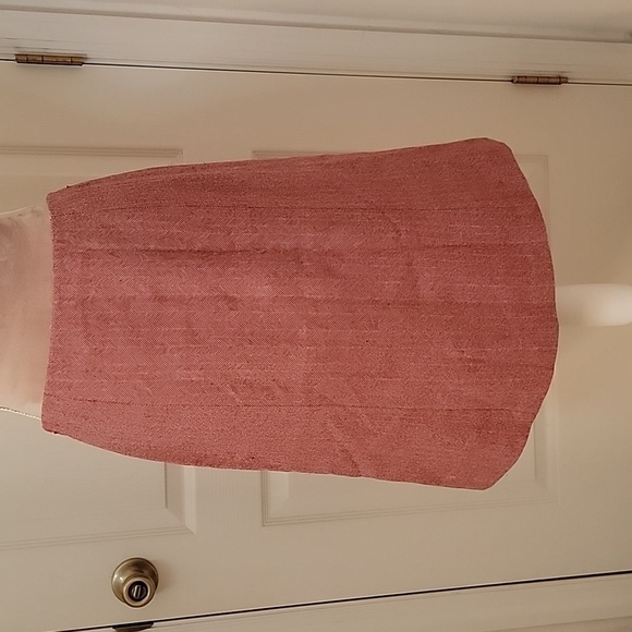 J Crew 100% Wool A-Line Chevron Skirt, Size 6, Excellent Condition! Brick Red - Picture 4 of 12